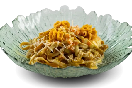 Receta ECV Tallarines con salsa de Cremoso de Lingote de Mar y queso parmesano